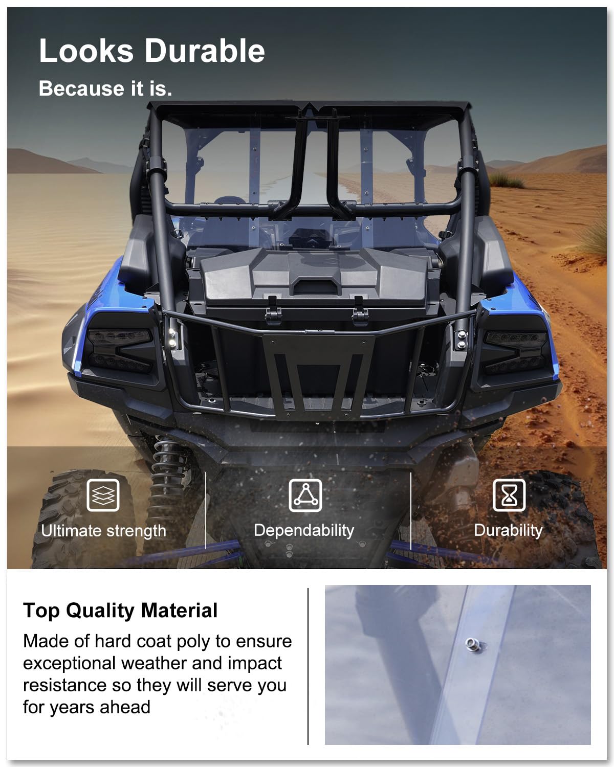 Amazon.com: KIWI MASTER Rear Window for 2020-2026 Kawasaki Teryx